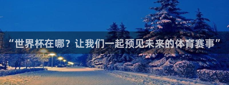 国际足联世界杯：“世界杯在哪？让我们一起预见未来的体育赛事”